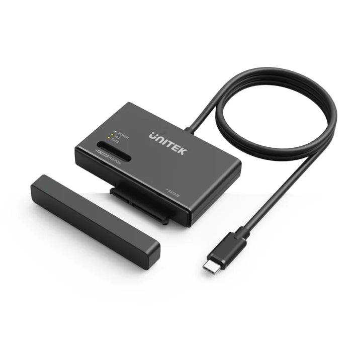 UNITEK S1232A01-EU USB-C NVMe M.2 & SATA SSD HDD Enclosure 10Gbps Tool-Free for Windows Mac Linux