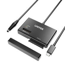 UNITEK S1232A01-EU USB-C NVMe M.2 & SATA SSD HDD Enclosure 10Gbps Tool-Free for Windows Mac Linux