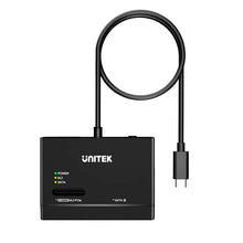 UNITEK S1232A01-EU USB-C NVMe M.2 & SATA SSD HDD Enclosure 10Gbps Tool-Free for Windows Mac Linux