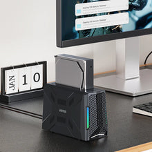 UNITEK S1234B01-EU USB-C Docking Station M.2 NVMe & SATA 2.5/3.5 HDD SSD 10Gbps Active Cooling RGB