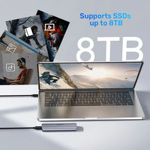 UNITEK S1241B01 M.2 NVMe SSD Enclosure USB-C 10Gbps for 2230 2242 2260 2280 Up to 8TB Aluminum