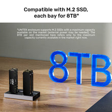 UNITEK S1243BGY01-EU USB4 4-Bay M.2 NVMe SSD Docking Station 40Gbps 1-to-3 Offline Clone 32TB