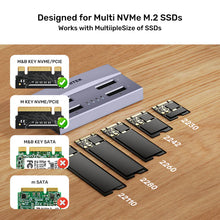 UNITEK S1243BGY01-EU USB4 4-Bay M.2 NVMe SSD Docking Station 40Gbps 1-to-3 Offline Clone 32TB
