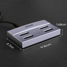 UNITEK S1243BGY01-EU USB4 4-Bay M.2 NVMe SSD Docking Station 40Gbps 1-to-3 Offline Clone 32TB