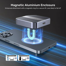 UNITEK S1244AGY01 Magnetic M.2 2230 NVMe SSD Enclosure 10Gbps PD100W MagSafe for iPhone 16/15 Pro
