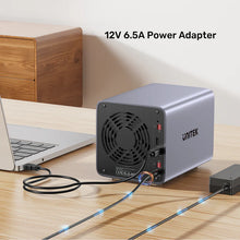 UNITEK S1301AGY01-EU 4-Bay RAID Enclosure for 2.5 3.5 SATA HDD SSD Up to 80TB 8 RAID Modes USB 3.0 eSATA