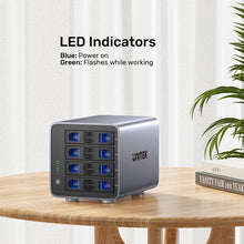 UNITEK S1301AGY01-EU 4-Bay RAID Enclosure for 2.5 3.5 SATA HDD SSD Up to 80TB 8 RAID Modes USB 3.0 eSATA