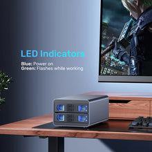 UNITEK S1308B01-EU 2-Bay RAID Enclosure for 2.5 3.5 SATA HDD SSD 5Gbps USB 3.0 RAID 0/1/JBOD/PM