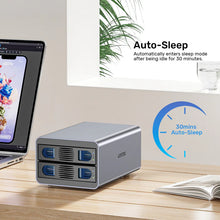 UNITEK S1308C01-EU USB-C 2-Bay RAID Enclosure for 2.5 3.5 SATA HDD SSD 10Gbps RAID 0/1/JBOD/PM