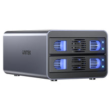 UNITEK S1308C01-EU USB-C 2-Bay RAID Enclosure for 2.5 3.5 SATA HDD SSD 10Gbps RAID 0/1/JBOD/PM