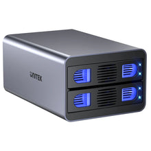 UNITEK S1308B01-EU 2-Bay RAID Enclosure for 2.5 3.5 SATA HDD SSD 5Gbps USB 3.0 RAID 0/1/JBOD/PM