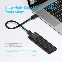 UNITEK S1203ABK SolidForce PCIe NVMe Enclosure Lite USB-C 10Gbps for M.2 SSD 2242 2260 2280