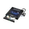UNITEK T1037A01 External Optical Drive 5-in-1 Hub CD/DVD Burner USB 3.0 5Gbps SD Card Reader for Windows Mac