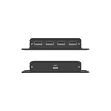 UNITEK U1222ABK01-EU USB-C to 4-Port USB 2.0 Extender over Ethernet Up to 150M with PoC