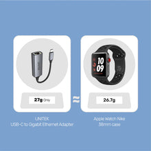 UNITEK U1312A USB-C to Gigabit Ethernet Adapter 5Gbps 1000Mbps RJ45 for MacBook Windows Linux Plug and Play