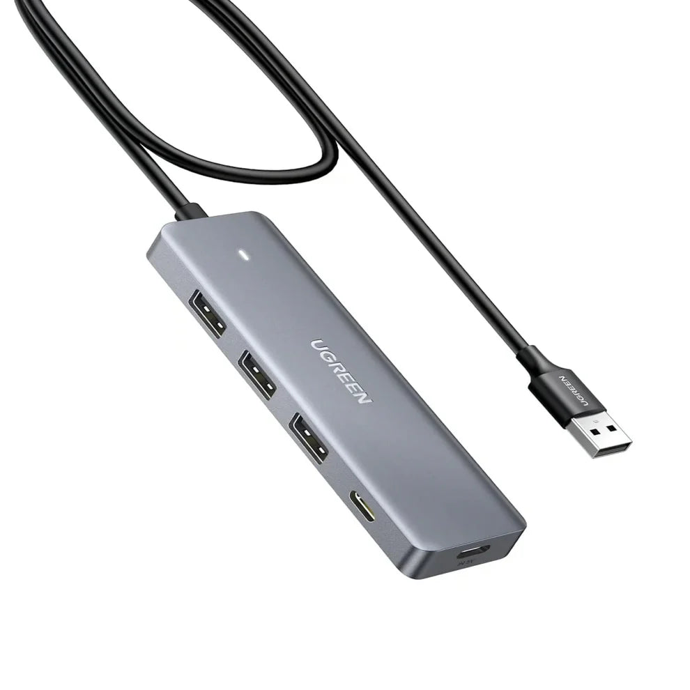 UGREEN 15920 USB Hub 4-Ports USB-C and 3 USB-A 5Gbps 0.6M for Laptop PC Mac Flash Drive