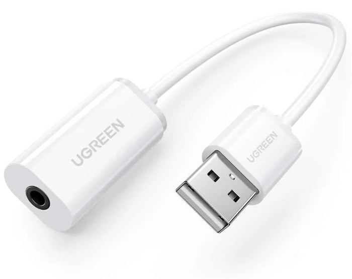 UGREEN 30712 USB External Stereo Sound Adapter for PC Laptop Headset Microphone