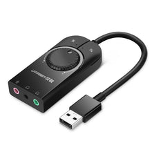 UGREEN 40964 USB External Stereo Sound Adapter for PC Laptop Headset Microphone