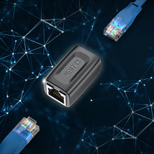 UNITEK A1026BK RJ45 Cat6 Ethernet Coupler Female to Female Gold-Plated for Cat5 Cat5e Cat7