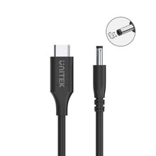 UNITEK C14118BK-1.8M USB-C to DC 4x1.7mm Lenovo Charging Cable 65W PD for Lenovo Laptops 1.8M
