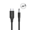 UNITEK C14118BK-1.8M USB-C to DC 4x1.7mm Lenovo Charging Cable 65W PD for Lenovo Laptops 1.8M
