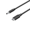 UNITEK C14120BK-1.8M USB-C to DC 4.5x3mm Dell Charging Cable 65W PD for Dell Laptops 1.8M Chrome Pin