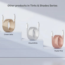 UNITEK C14141ACL01-1M Magnetic USB-C Cable 100W PD 1M Cream Latte Braided E-Marker for MacBook iPhone