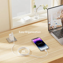UNITEK C14141ACL01-1M Magnetic USB-C Cable 100W PD 1M Cream Latte Braided E-Marker for MacBook iPhone