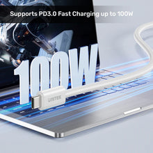 UNITEK C14141ACL01-1M Magnetic USB-C Cable 100W PD 1M Cream Latte Braided E-Marker for MacBook iPhone