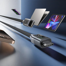 UNITEK C14158ABK01-1M USB-C to C Cable 60W LED Display PD Fast Charging 1M Braided for iPhone MacBook
