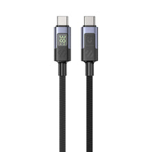 UNITEK C14158ABK01-1M USB-C to C Cable 60W LED Display PD Fast Charging 1M Braided for iPhone MacBook