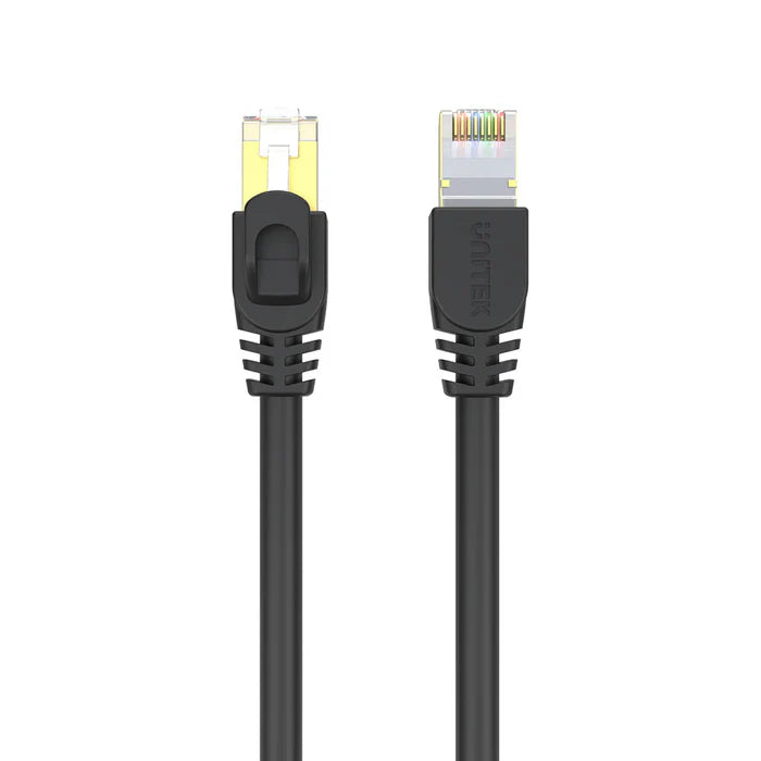 UNITEK C1812EBK Cat7 SSTP Ethernet Cable 5M 10Gbps 600MHz Gold-Plated SFTP for PC Router Gaming