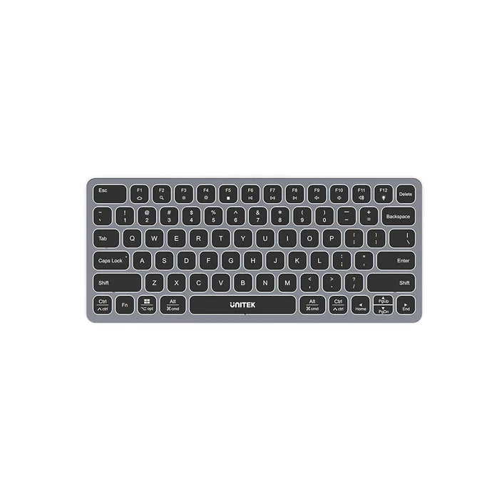 UNITEK D1092A Keyboard with 9-in-1 USB-C Hub 4K@60Hz HDMI 100W PD 3x USB 5Gbps SD MicroSD Backlit