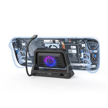 UNITEK D1097A Cooling Dock Pro for Steam Deck 7-in-1 100W PD 8K HDMI 2.1 DP 1.4 Gigabit Ethernet RGB