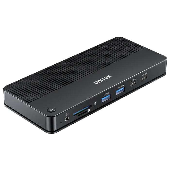 UNITEK D1104A01 13-in-1 USB-C Docking Station 8K@30Hz Triple 4K 100W PD 2.5Gb Ethernet for Windows Mac