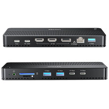 UNITEK D1104A01 13-in-1 USB-C Docking Station 8K@30Hz Triple 4K 100W PD 2.5Gb Ethernet for Windows Mac