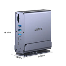 UNITEK D1135AGY01 15-in-1 DisplayLink Docking Station Triple 4K@60Hz for Mac M1 M2 100W PD 10Gbps USB