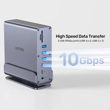 UNITEK D1135AGY01 15-in-1 DisplayLink Docking Station Triple 4K@60Hz for Mac M1 M2 100W PD 10Gbps USB
