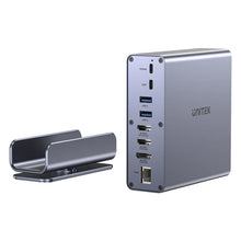 UNITEK D1135AGY01 15-in-1 DisplayLink Docking Station Triple 4K@60Hz for Mac M1 M2 100W PD 10Gbps USB