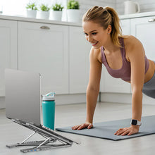 UNITEK D1137AGY01 Foldable Laptop Stand with 7-in-1 USB-C Docking Station 4K@60Hz 100W PD Aluminium