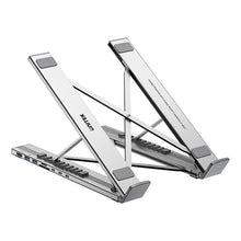 UNITEK D1137AGY01 Foldable Laptop Stand with 7-in-1 USB-C Docking Station 4K@60Hz 100W PD Aluminium