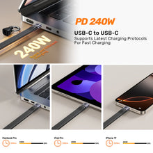 UNITEK C14179ABK01-0.13M USB4 Keychain Cable 240W PD3.1 40Gbps 8K@60Hz 13cm Thunderbolt 4 Compatible