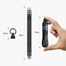 UNITEK C14179ABK01-0.13M USB4 Keychain Cable 240W PD3.1 40Gbps 8K@60Hz 13cm Thunderbolt 4 Compatible