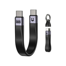 UNITEK C14179ABK01-0.13M USB4 Keychain Cable 240W PD3.1 40Gbps 8K@60Hz 13cm Thunderbolt 4 Compatible