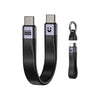 UNITEK C14179ABK01-0.13M USB4 Keychain Cable 240W PD3.1 40Gbps 8K@60Hz 13cm Thunderbolt 4 Compatible