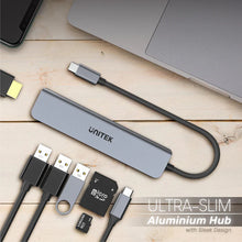 UNITEK H1118A 7-in-1 USB-C Hub 4K@30Hz HDMI 5Gbps USB-A SD/TF Card Reader 100W PD for MacBook iPad