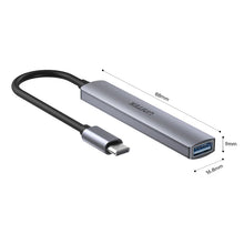 UNITEK H1208B 4-in-1 USB-C Hub 1xUSB-A 5Gbps 3xUSB-A 480Mbps for MacBook iPad Pro PC Data Transfer