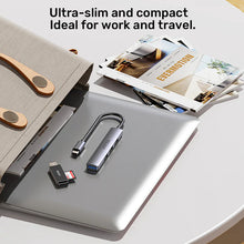 UNITEK H1208B 4-in-1 USB-C Hub 1xUSB-A 5Gbps 3xUSB-A 480Mbps for MacBook iPad Pro PC Data Transfer