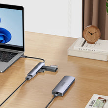 UNITEK H1208B 4-in-1 USB-C Hub 1xUSB-A 5Gbps 3xUSB-A 480Mbps for MacBook iPad Pro PC Data Transfer