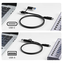 UNITEK H1315B01-EU 10-in-1 USB Hub with 8 USB-A, 2 USB-C Ports, Individual Switches & BC1.2 Fast Charging